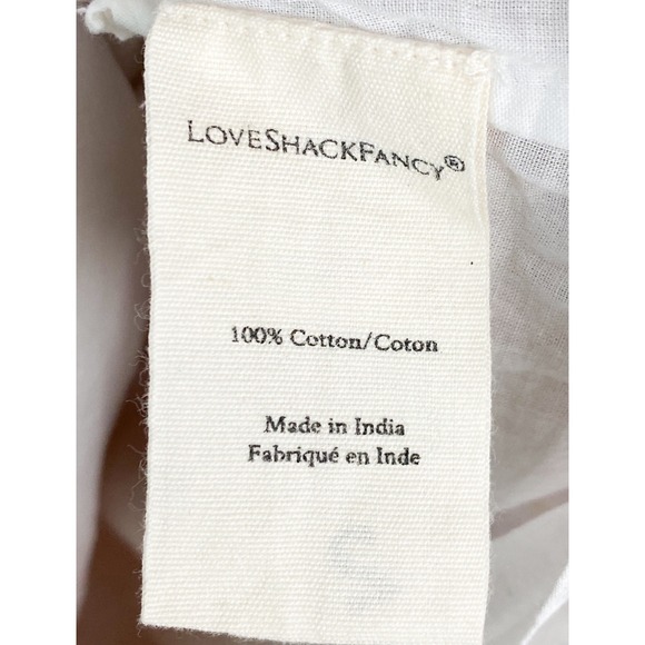 LoveShackFancy Marquise Floral Mini Dress‎ 8 Fruity Punch Pink Cotton Coquette - Picture 14 of 15